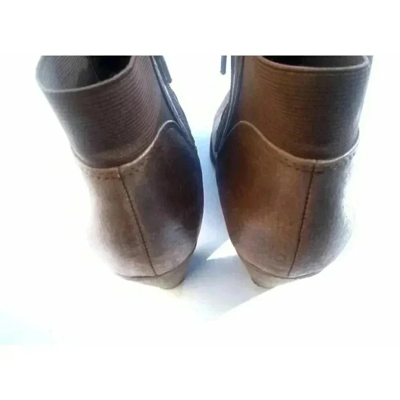 Steven By Steve Madden Womens Roami Ankle Booties Brown Leather Zipper 10 M - Picture 3 of 8